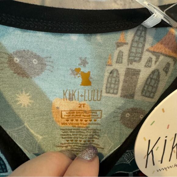 Kiki + Lulu Spooky Mansion Bamboo Zip Romper - Picture 2 of 4